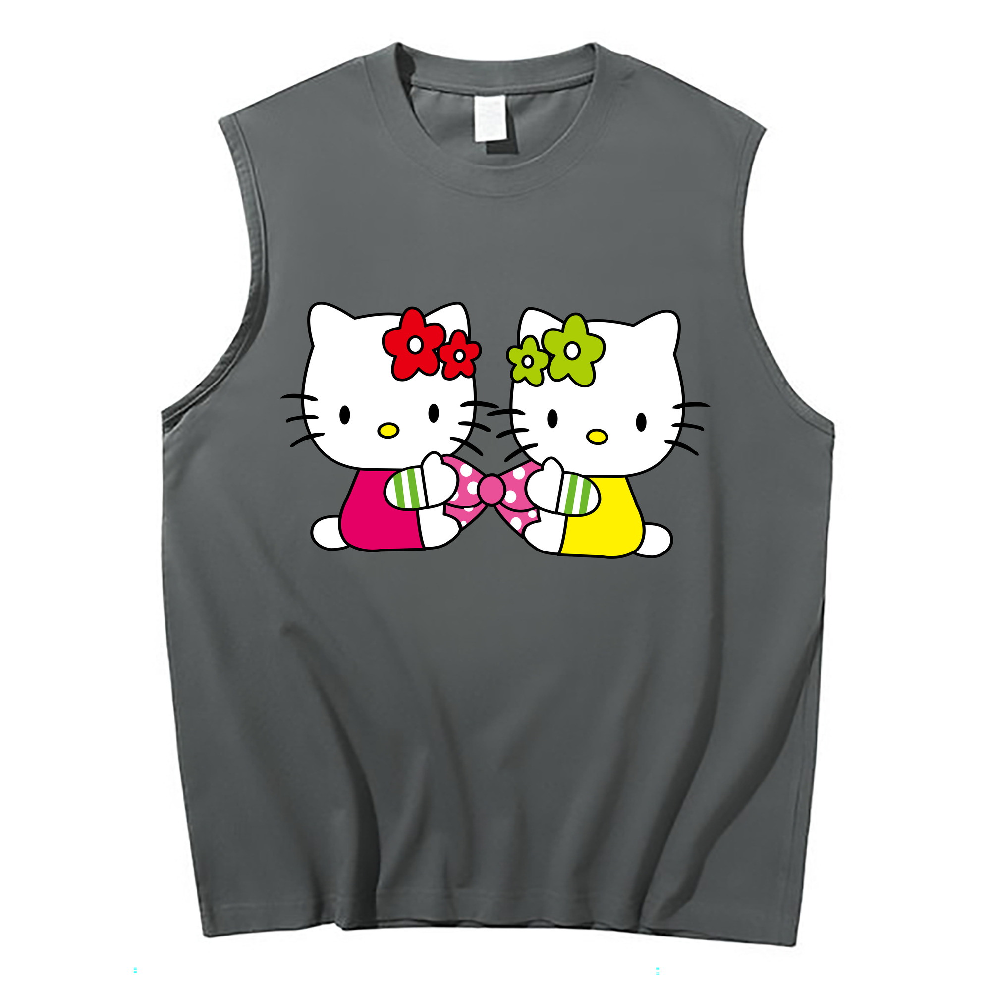 （画像用） Hello Kitty ハローキティ コットン100％タンクトップ（フロントプリント）